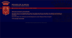 Desktop Screenshot of mendesdealmeida.adv.br